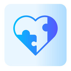 Jigsaw gradient icon
