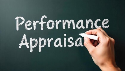 Obraz premium Hand holding white chalk writing 