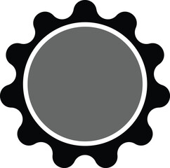 Roun vector icon Design