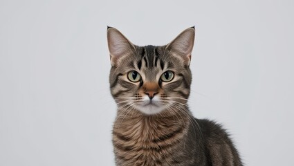 Obraz premium a cat isolated on white background