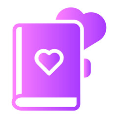 Diary gradient icon