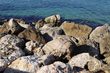 The Mediterranean coast in northern Israel