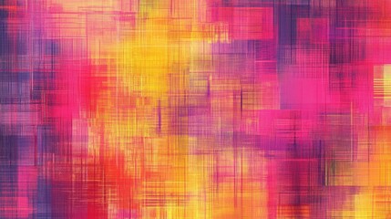 Abstract glitch texture with vibrant neon colors