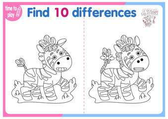 children's educational game. logic game. coloring book. find the difference. New Year. Christmas	
