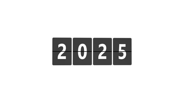 New Year 2025 Flip Board