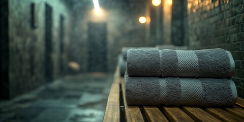 Elegant Gym Locker Room with Modern Amenities