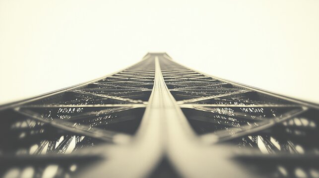 Low angle view of tall metal structure.