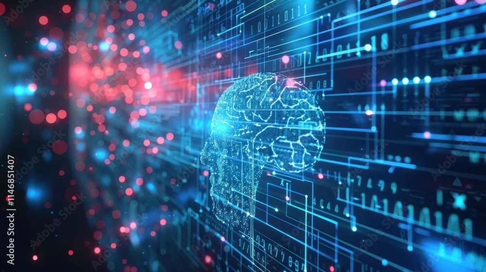 Poster digital brain: ai and neural networks in the digital age