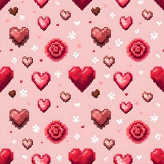Seamless pattern sweet of valentine 