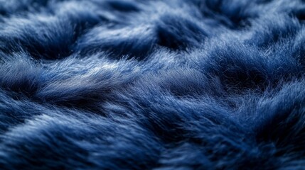 Obraz premium Deep Blue Fur Texture Abstract Background