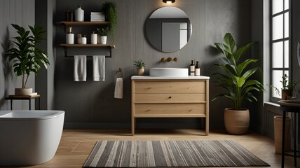 Fototapeta premium Bathrooms. Trend inspiration for your interior designs and social networks such as YouTube, Instagram or WhatsApp.