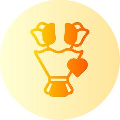 Flower Bouquet gradient icon