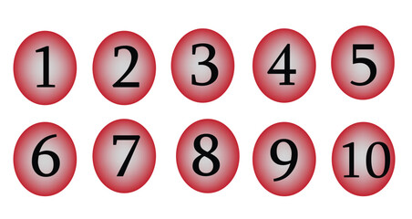 Creative illustration of basic numbers