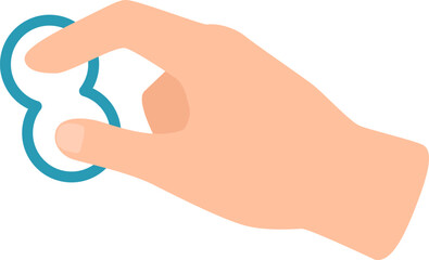 Close up view of a hand skillfully manipulating a fidget toy, illustrating effective techniques for stress relief and enhancing focus, perfect for managing anxiety and promoting calmness