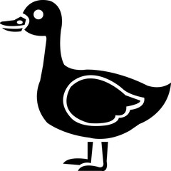 Duck silhouette collection, pool, water,