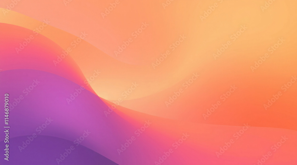 Poster a visually stunning abstract digital artwork with a gradient background, featuring seamless color tr