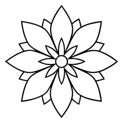 Cosmic Flower Mandala Vector Art