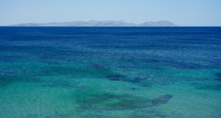Blue sea in summer day