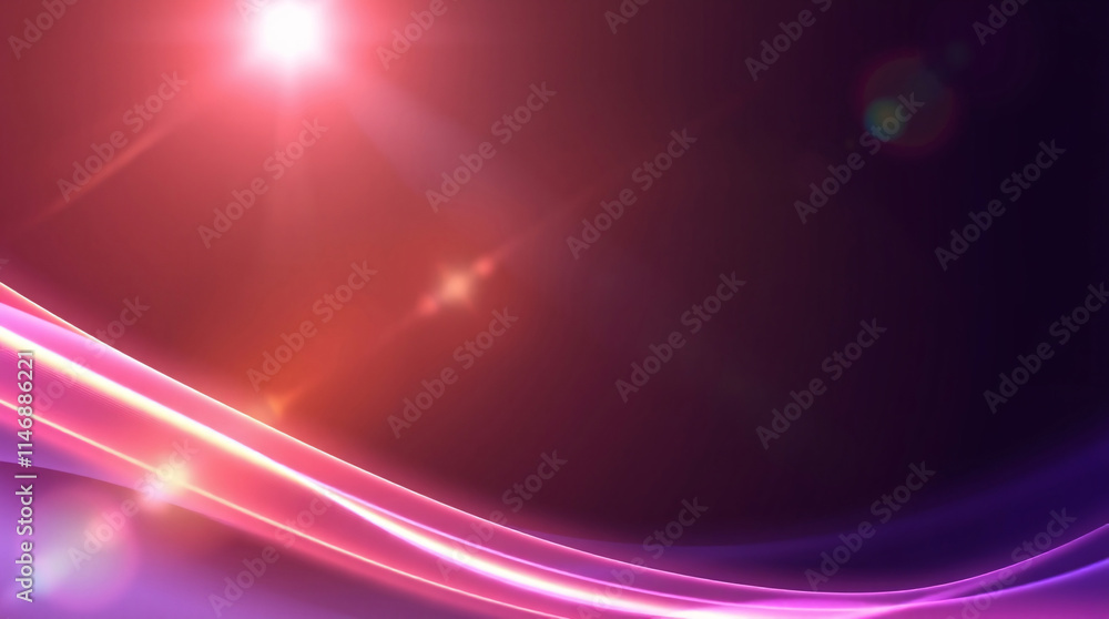 Poster an eye-catching abstract design featuring vibrant colorful waves with seamlessly flowing lines for c