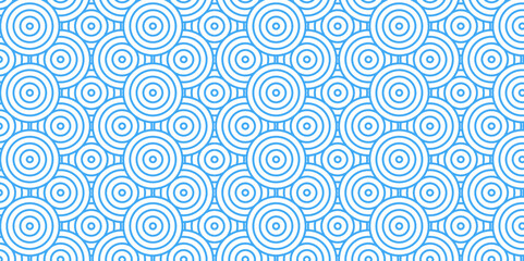 Fototapeta premium Overlapping creative diamond circle abstract blue pattern waves texture. geometric digital fabric pattern circles floral and spiral round use for template, material, element, ornament background.