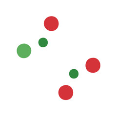 Abstract Pattern of Colored Dots