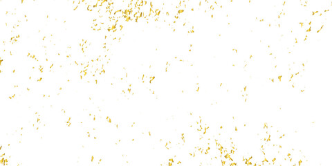 Doted and confetti golden glitter on transparent background. Shiny glittering dust. Gold glitter sparkle confetti that floats down falling. Vector illustration.	
