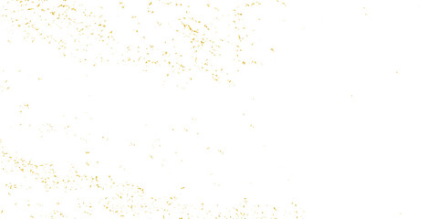 Doted and confetti golden glitter on transparent background. Shiny glittering dust. Gold glitter sparkle confetti that floats down falling. Vector illustration.	
