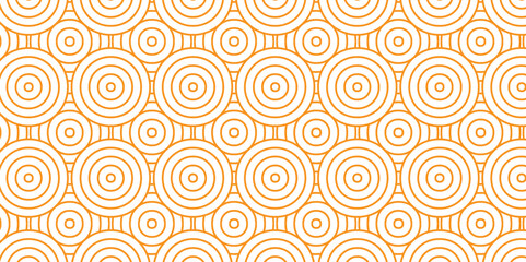 Overlapping creative diamond circle abstract orange pattern waves texture. geometric digital fabric pattern circles floral and spiral round use for template, material, element, ornament background.