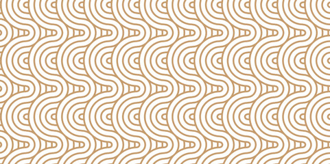 Overlapping Pattern with Transform Effect. Abstract Pattern with wave lines brown spiral white background. seamless fabric geomatics overlapping create retro line backdrop pattern. 