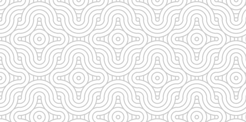 Overlapping creative diamond circle abstract gray pattern waves texture. white geometric digital fabric pattern floral and spiral round use for template, material, element, ornament background.