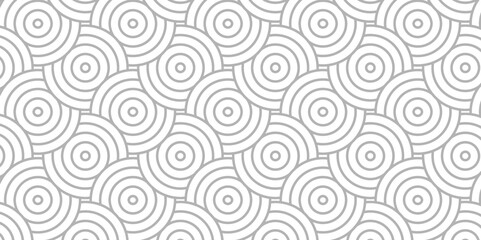 Overlapping creative diamond circle abstract gray pattern waves texture. white geometric digital fabric pattern floral and spiral round use for template, material, element, ornament background.