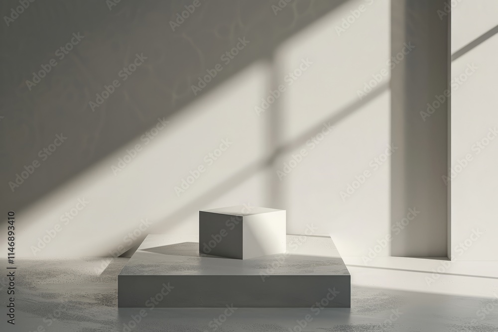 Poster minimal shadow in simple style