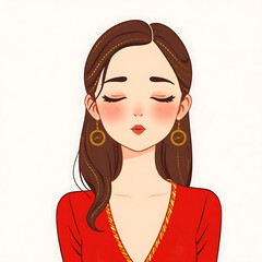 Woman Illustration, dp, woman profile pic