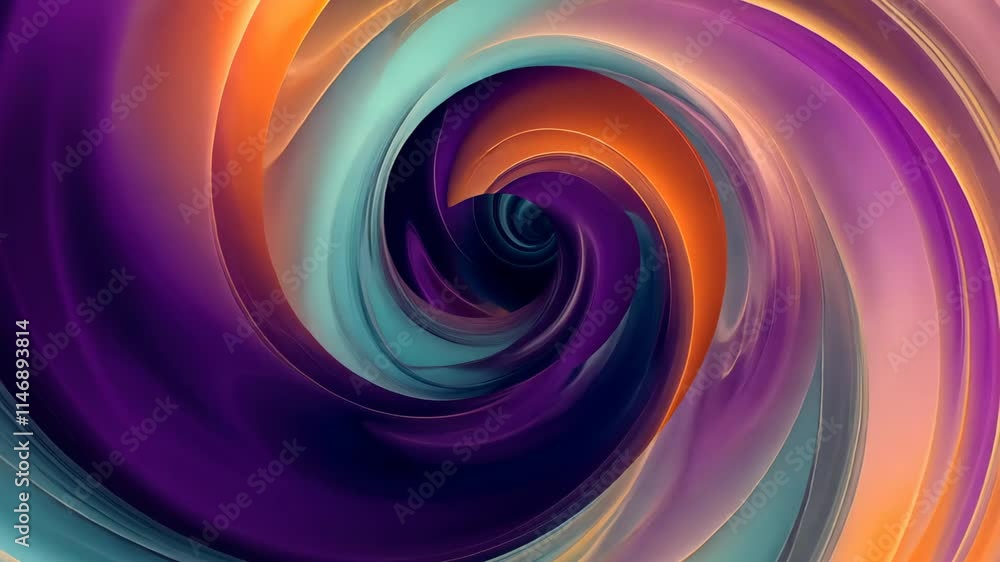 Poster an intricate spiral of color blends together in rich shades, creating a mesmerizing visual effect th