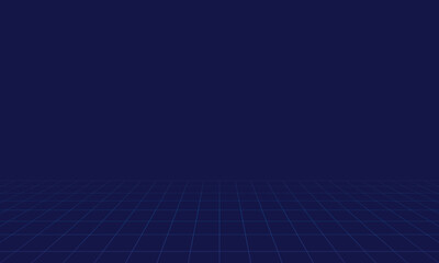 Abstract perspective grid lines blue technology background