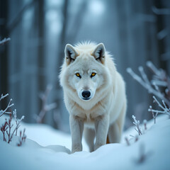 Obraz premium region wolf in snow