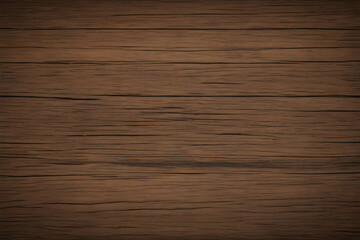 Fototapeta premium Dark brown wood grain texture background showing knots and growth rings