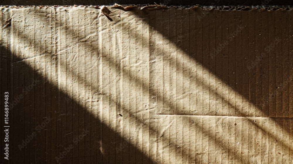 Poster shadowy outline of a cardboard texture background, adding texture and depth to your artwork