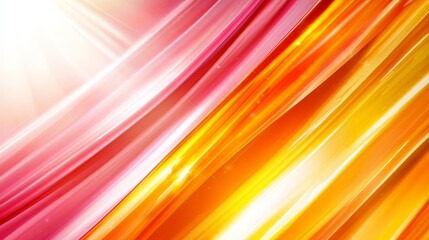 Obraz premium A bright orange and pink striped background with a white background