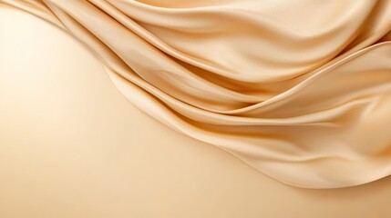Fototapeta premium A close up of a beige fabric with folds and folds