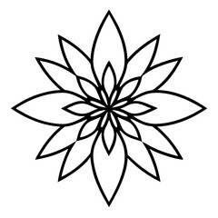 Mandala Canna Flower Art Vector