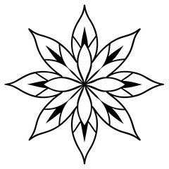 Mandala Canna Flower Art Vector