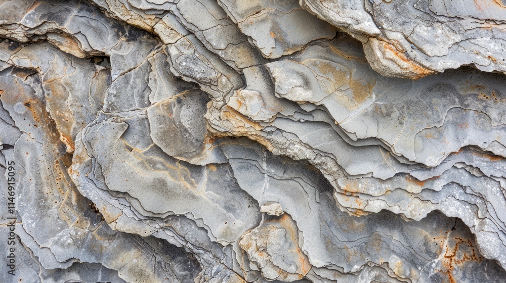 Poster close-up top-down shot featuring the unique patterns and textures of a stone texture background