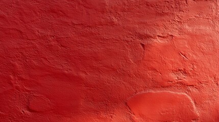 A red wall with a rough surface