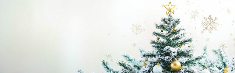 christmas tree and decorations