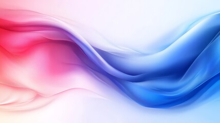 Fototapeta premium A blue and pink abstract background with wavy lines