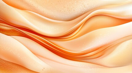 Obraz premium An orange and white abstract background with wavy lines