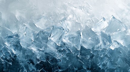 Abstract Ice Cubes Cold Winter Frozen Texture