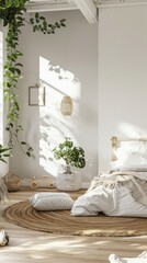 Spacious children's room with blank walls.