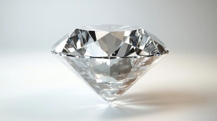 A brilliant cut diamond displays exceptional clarity and sparkle